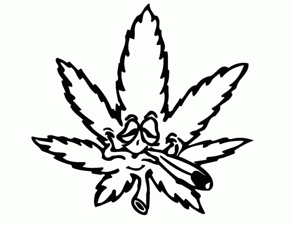 Weed coloring pages