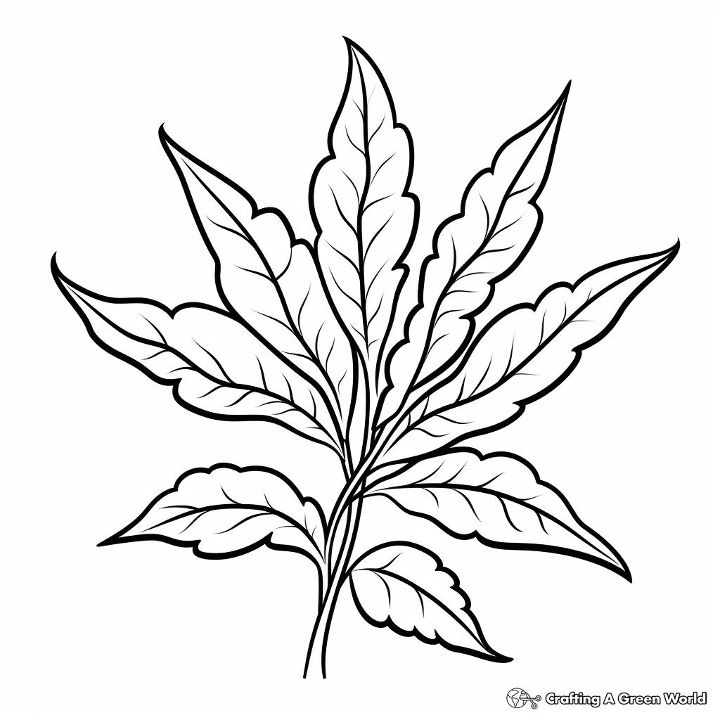 Weed coloring pages