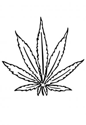 Free printable weed coloring pages for adults and kids