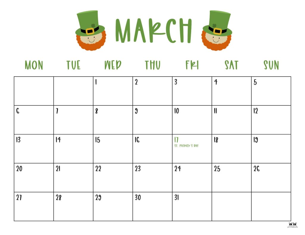 March calendars