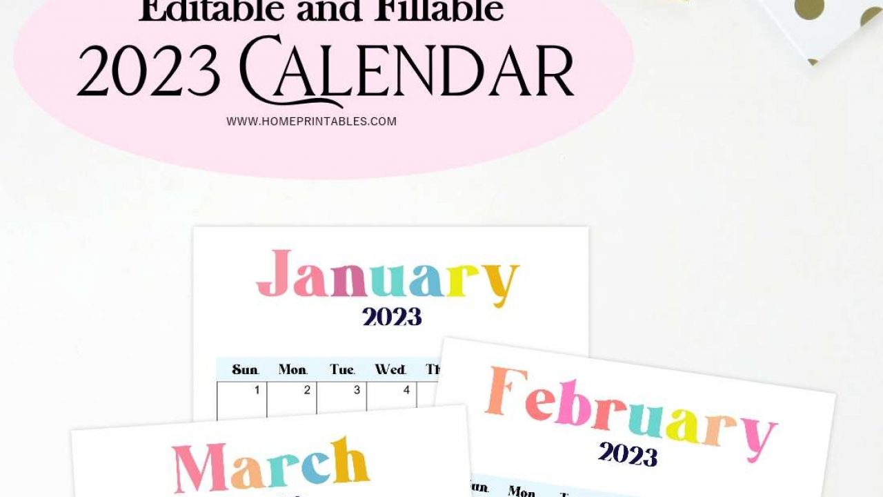 Editable calendar templates free download