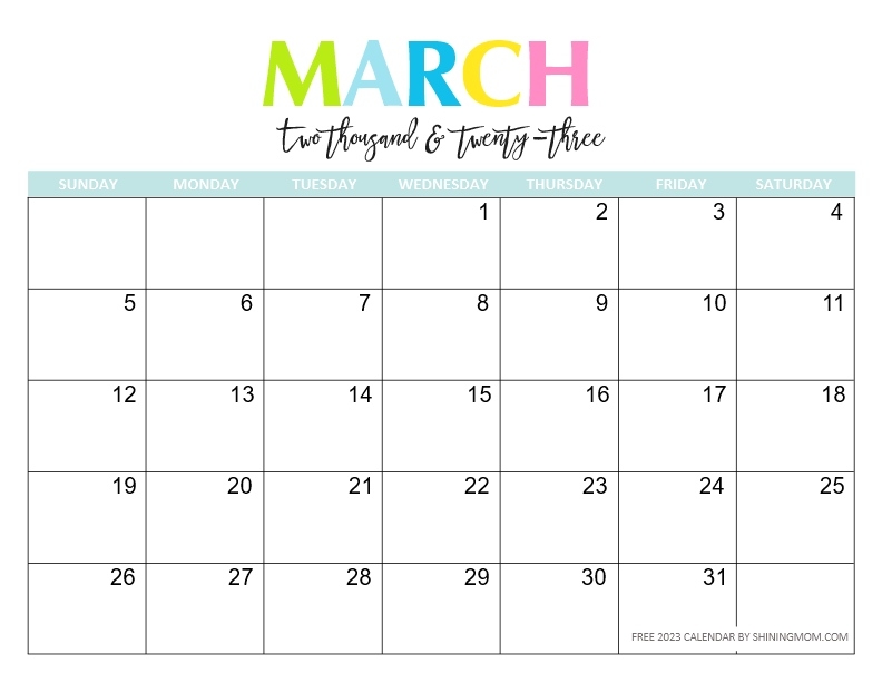 Free printable calendar with daily planner so beautiful