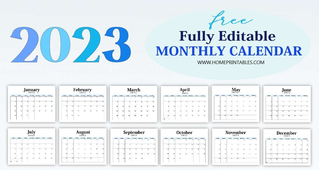 Editable calendar templates free download