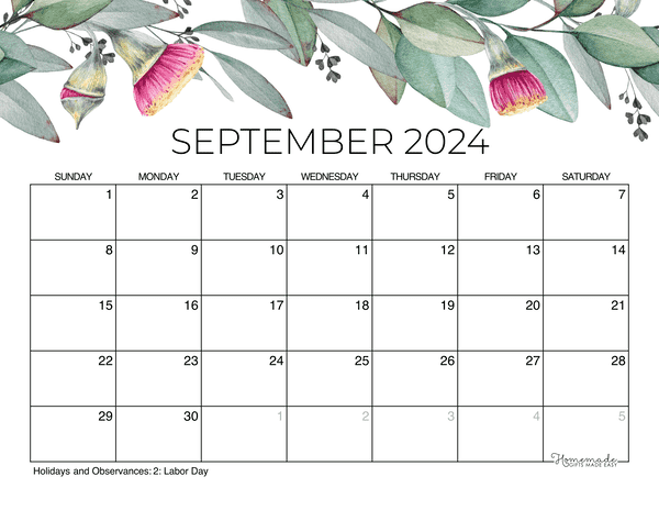 Printable calendar free printable monthly calendars to download for