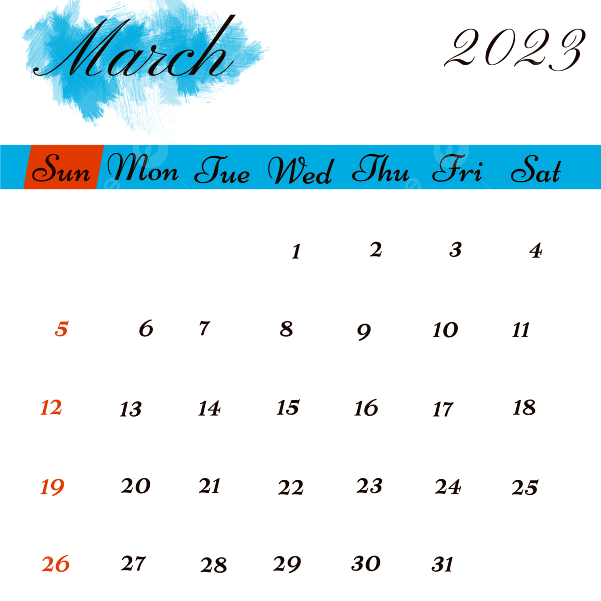 March calendar png picture blue color calendar march moon march calendar png image for free download