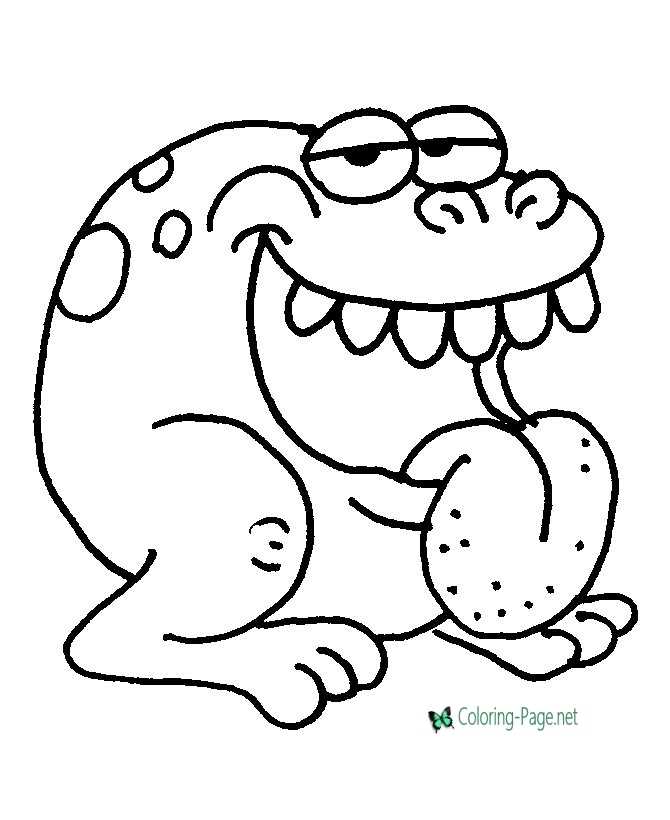 Creature coloring page