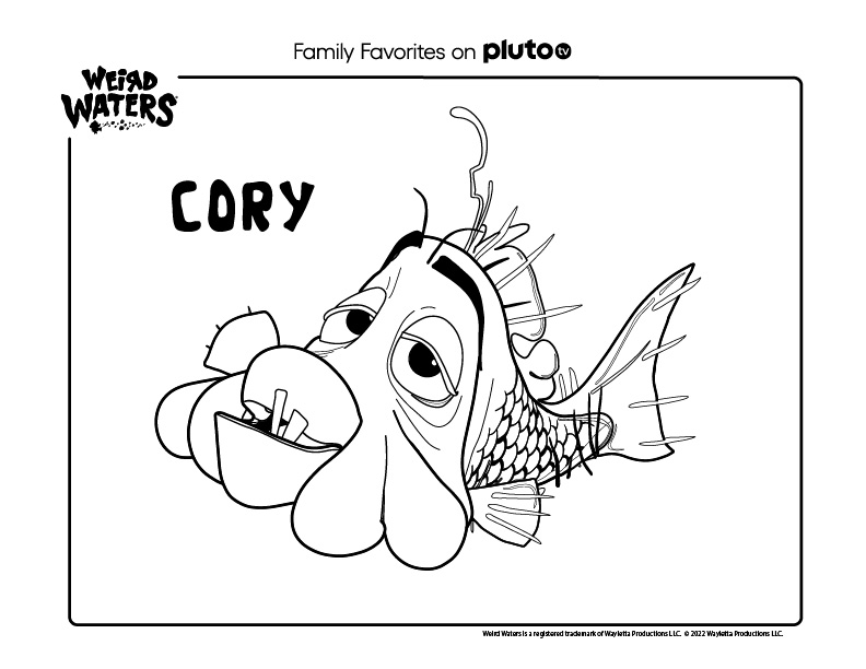 Weird waters coloring pages