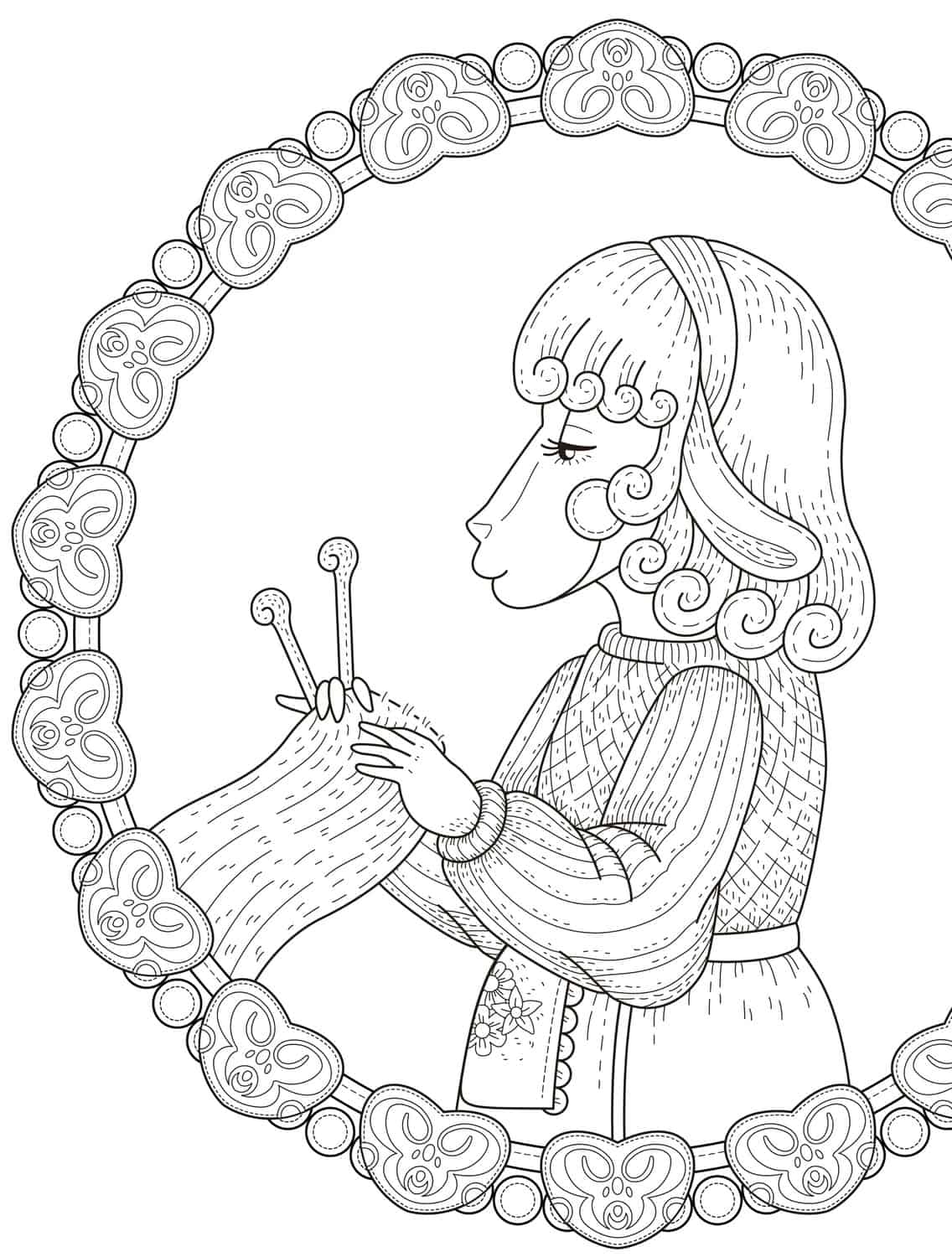 Absurdly whimsical adult coloring pages