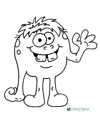 Cartoon coloring pages