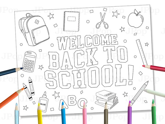 Back to school coloring pages back to school back to school coloring sheets back to school digital downloads