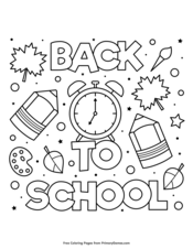 Back to school coloring pages â free printable pdf from