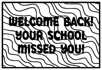 Wele back your school missed you rainbow coloring pages rainbow classro