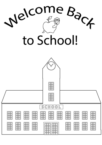 Wele back to school coloring page free printable coloring pages