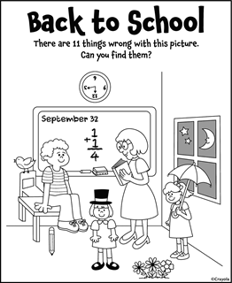 Back to school free coloring pages