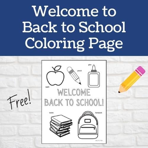 Wele back to school coloring pages free printables