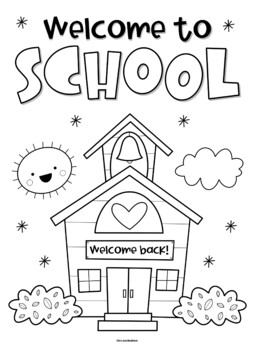 Back to school coloring pages by mrs arnolds art room tpt