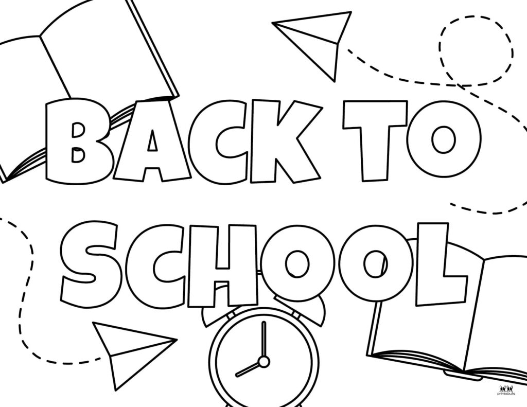 Back to school coloring pages