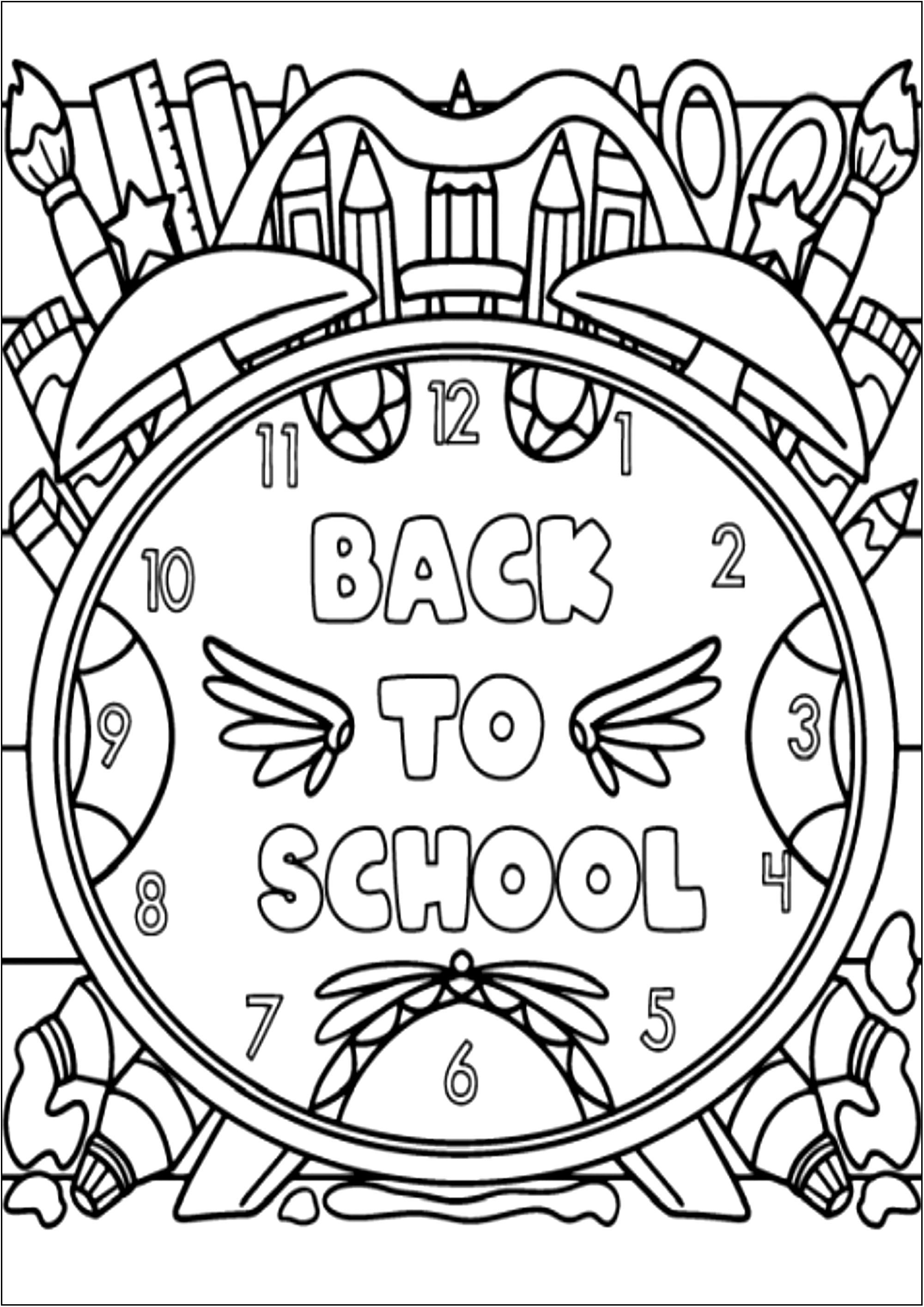 Back to school clock