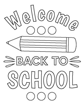 Wele back to school cards coloring pages first day of school activities