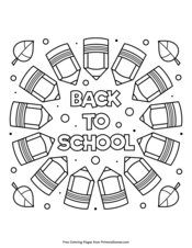 Back to school coloring pages â free printable pdf from