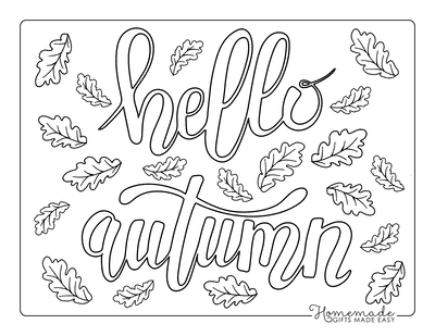 Free printable autumn fall coloring pages