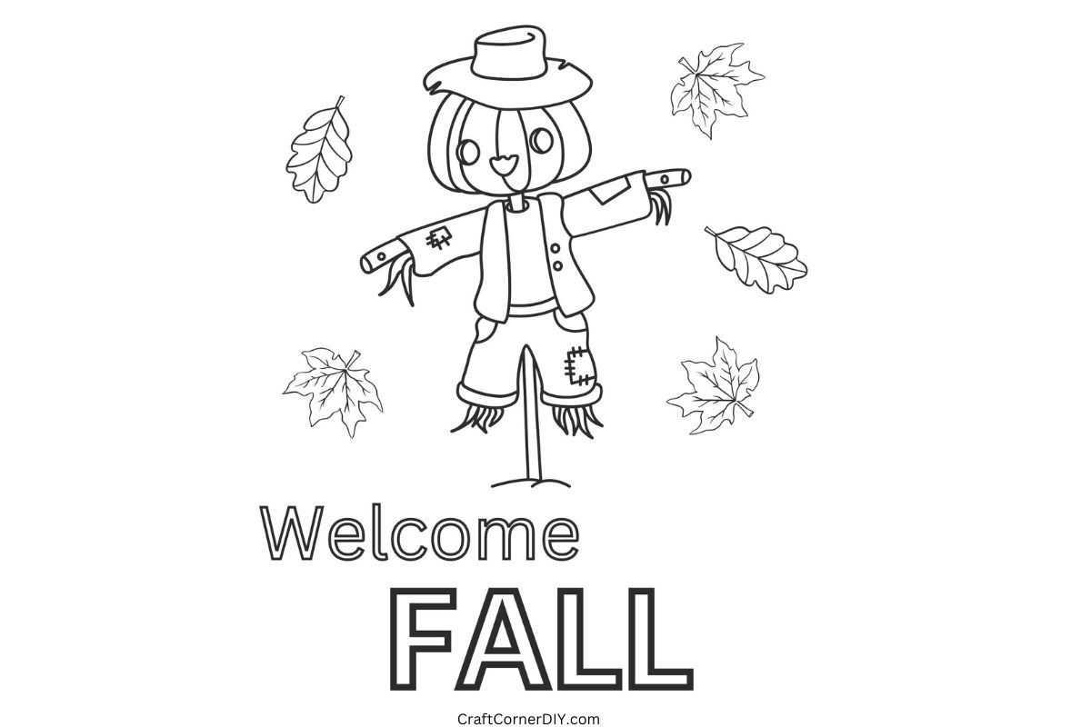 Free printable fall coloring pages craft corner diy