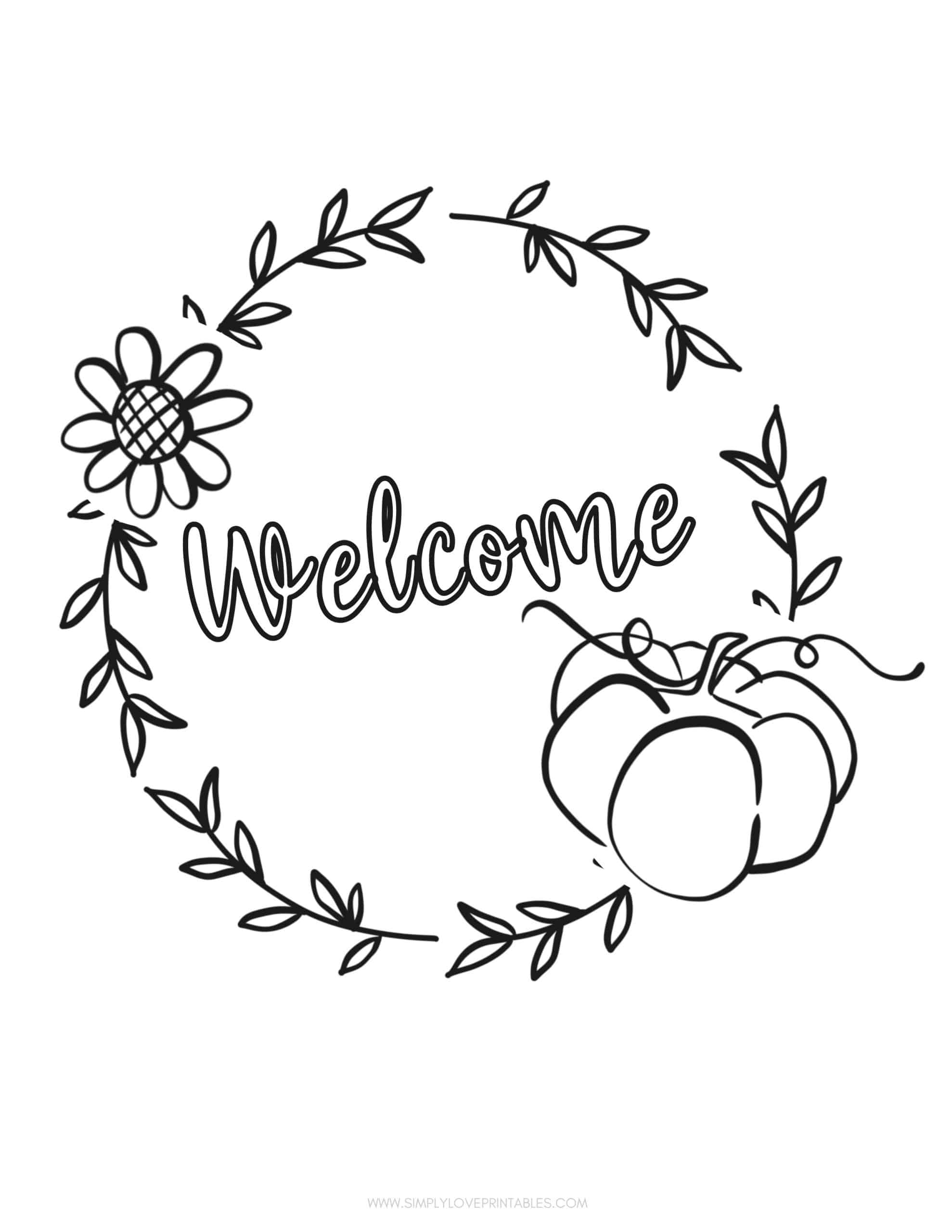 Free printable fall coloring pages simply love printables