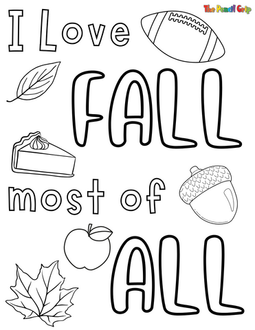 Free downloadable fall coloring pages â the pencil grip inc