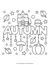 Fall coloring pages â free printable pdf from