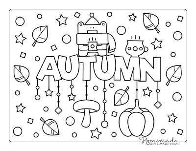 Free printable autumn fall coloring pages