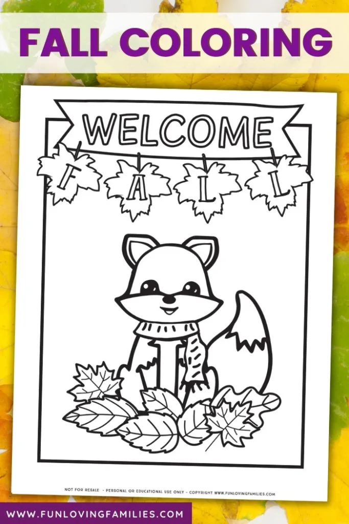 Fall coloring pages