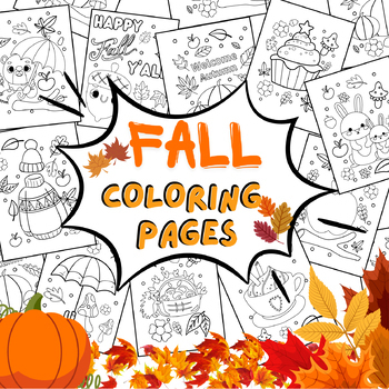 Autumn september coloring pages fall pumpkin coloring sheets by storekum