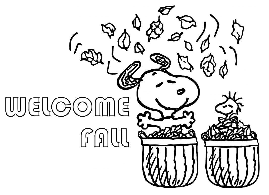 Wele fall coloring pages