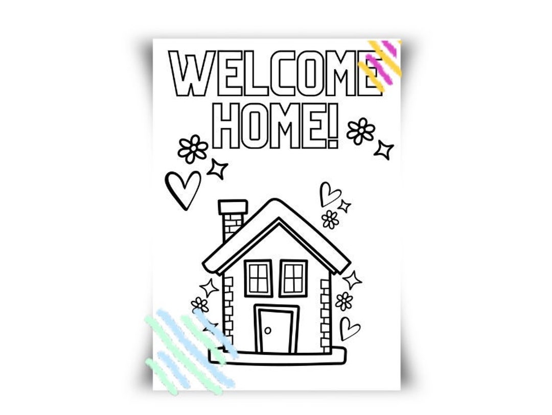 New home coloring sheet