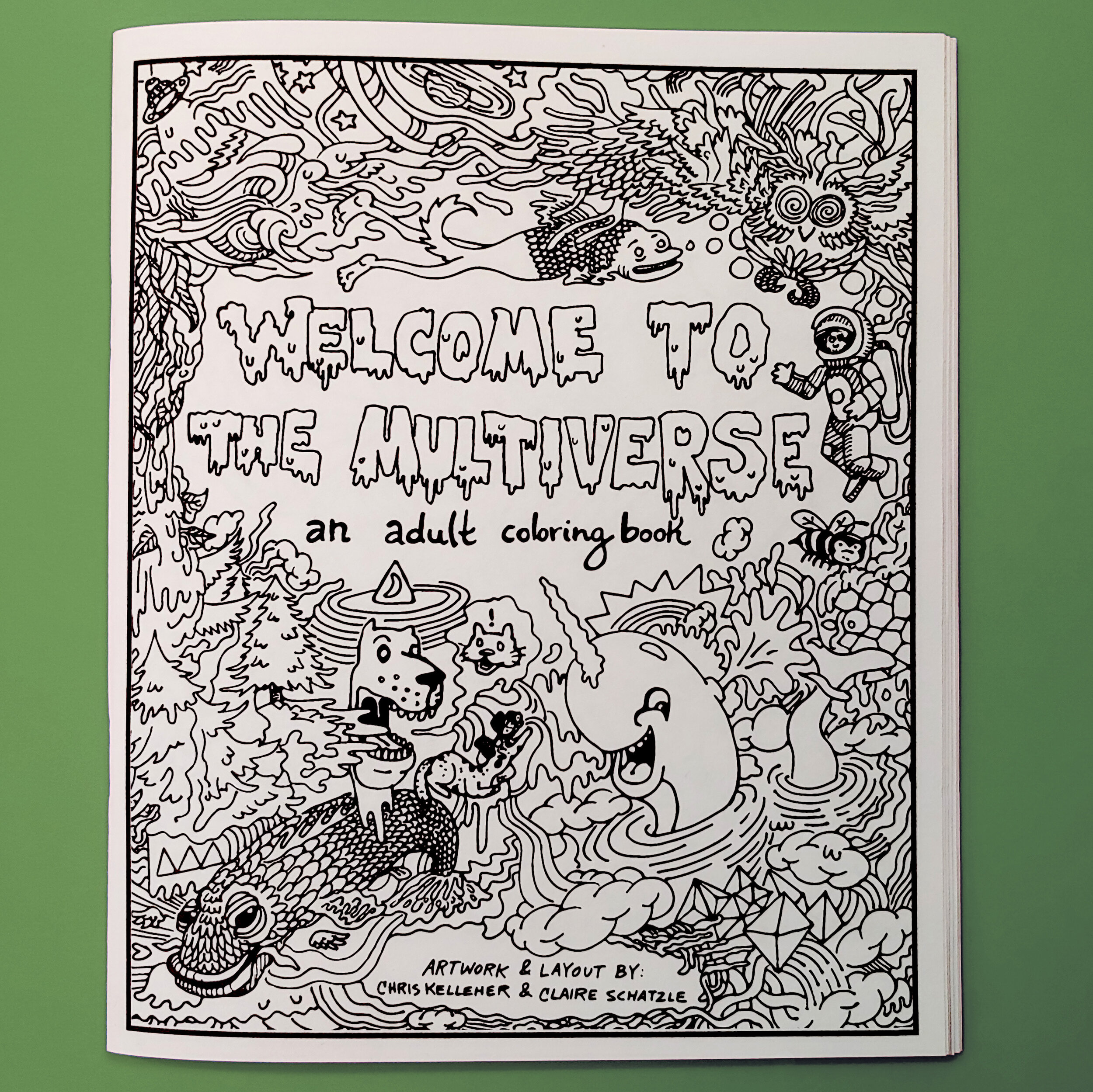 Welco to the multiverse an adult coloring book â