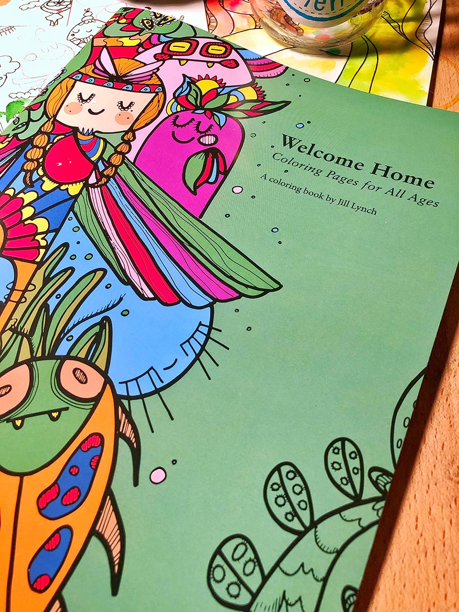 Wele home coloring book jill lynch