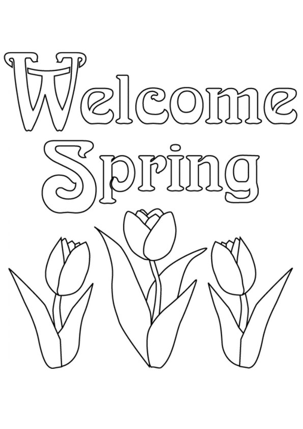 Coloring pages wele spring coloring page