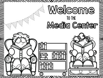 Wele to the library coloring sheets by traveling guybrarian tpt