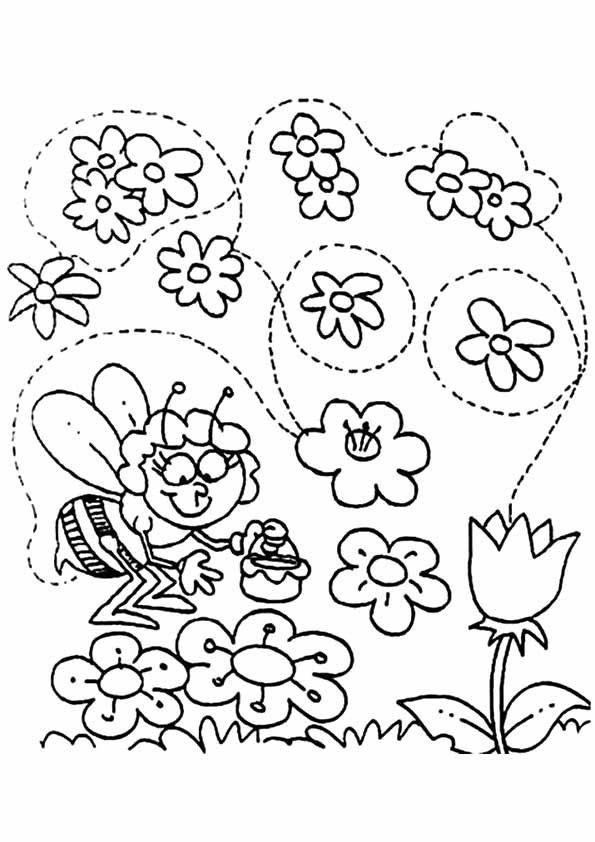 Spring coloring pages printable for free download