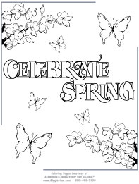 Spring coloring pages