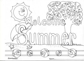 Seasons coloring pages summer coloring pages coloring pages seasons