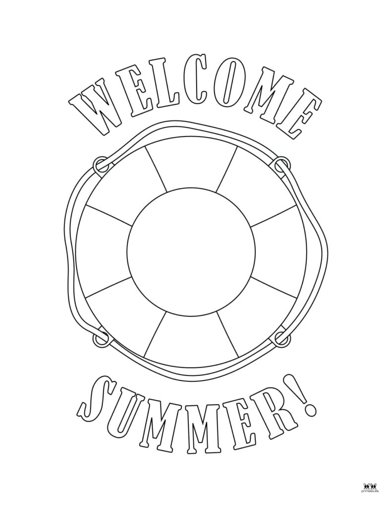 Summer coloring pages