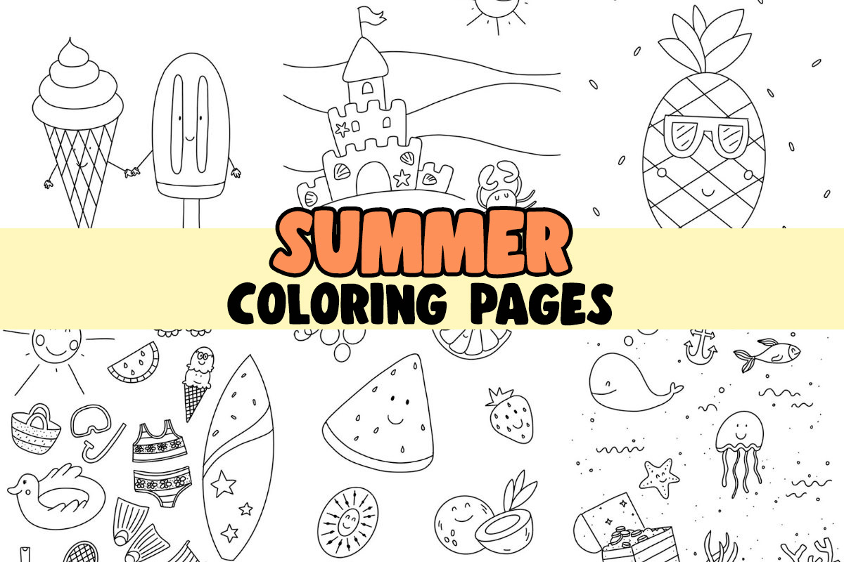 Summer coloring pages