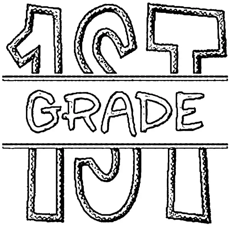 Wele to first grade free printable coloring page