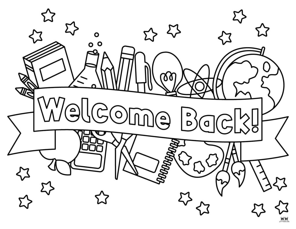 Back to school coloring pages