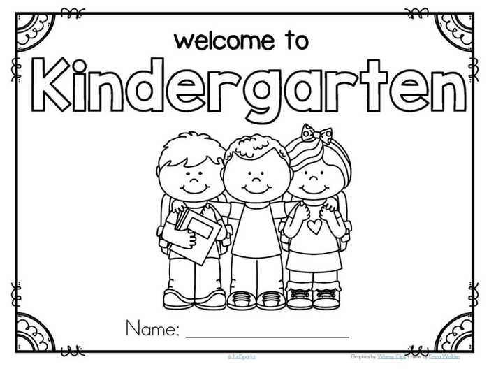 Kindergarten coloring pages pdf free