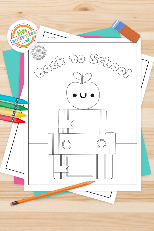 Preschool back to school coloring pages for kids kids activities blog