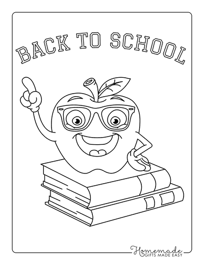 Free back to school coloring pages for kids