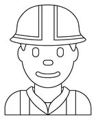 Construction worker coloring pages free coloring pages