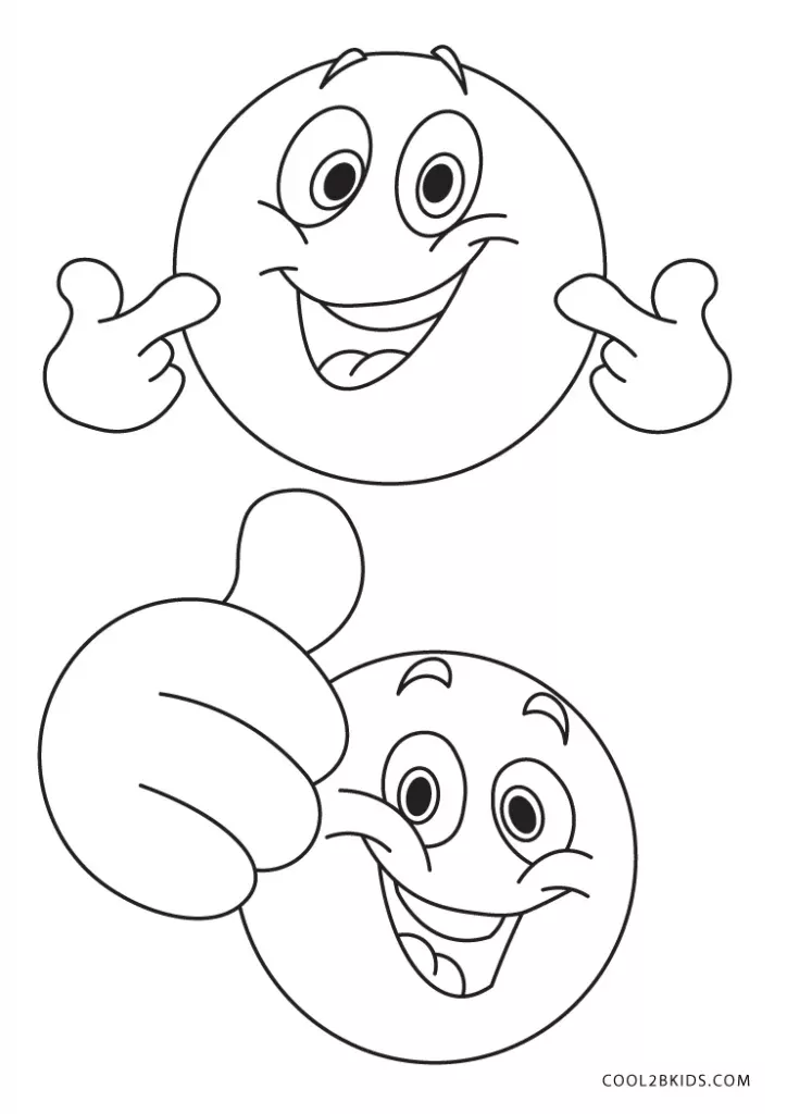 Emoji coloring pages â